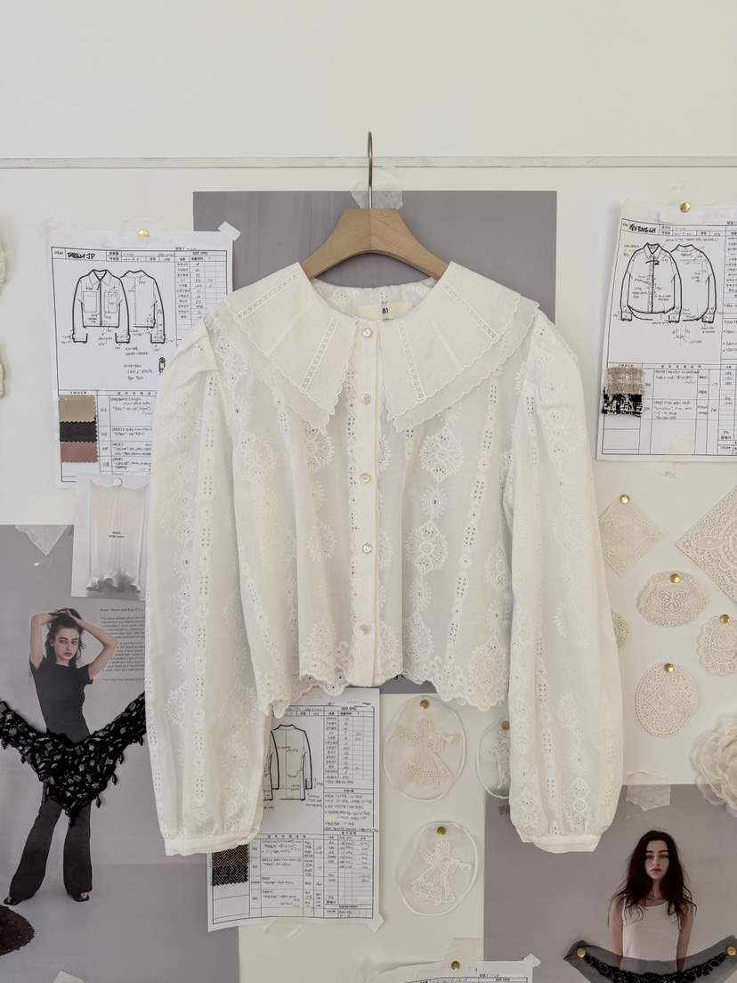 81 MARKET-L東大門直郵女裝新品熱賣職業26春季襯衫蕾絲衫81 MARKET-L襯衫/蕾絲衫