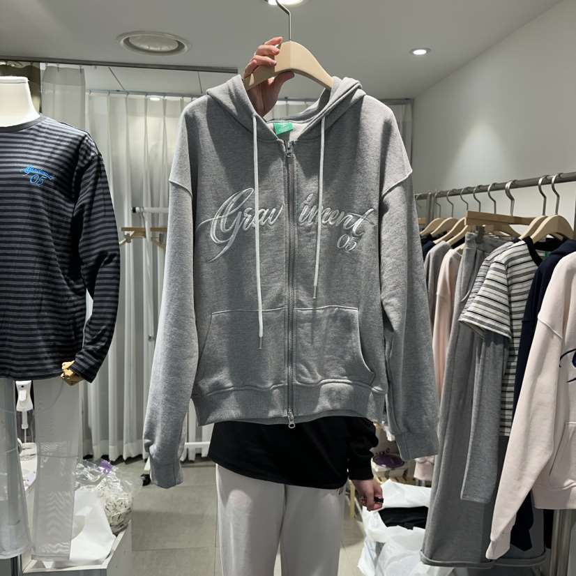 THE LOT東大門代購女裝新品人氣時尚26春季夾克刺繡拉鏈THE LOT/	LOT夾克