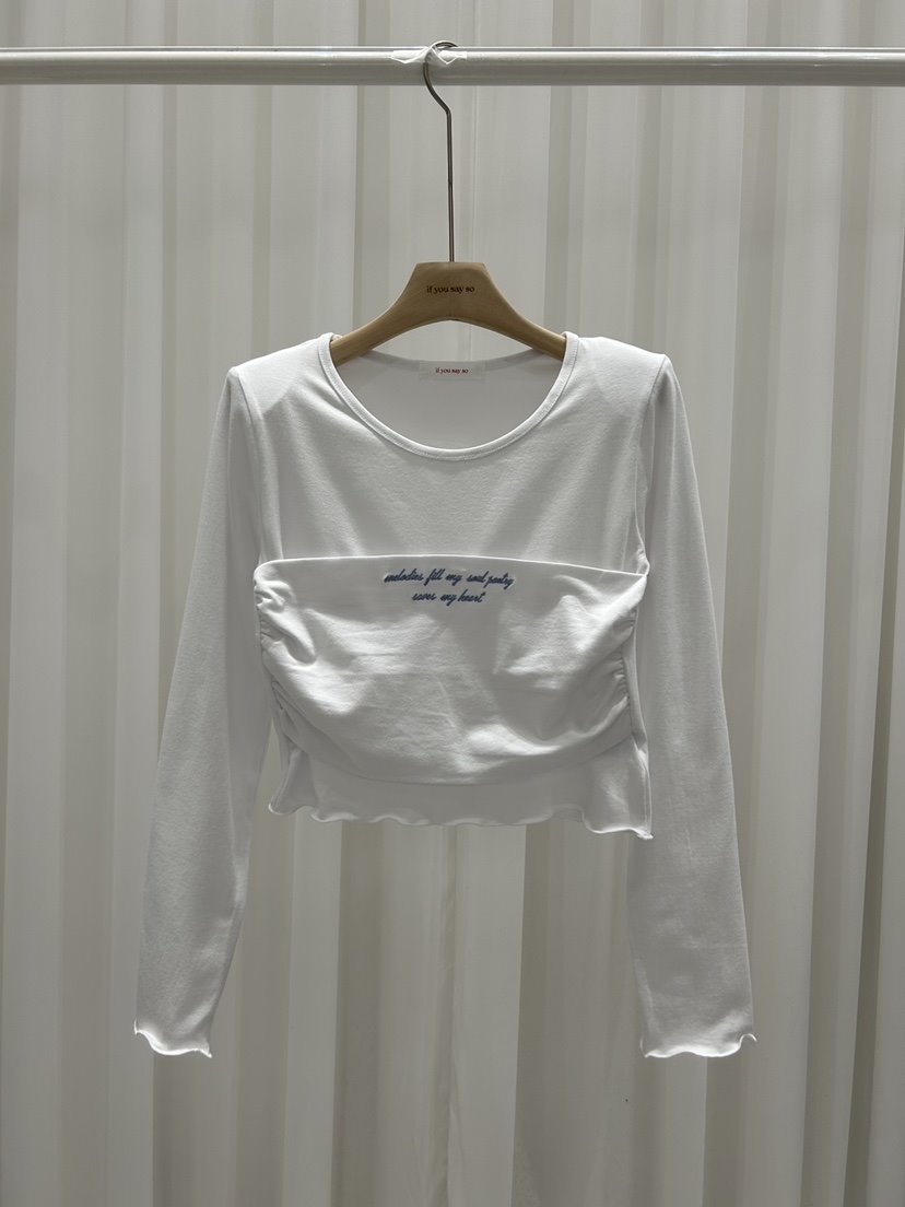 IF YOU SAY SO/PLUM-Q東大門實拍女士新品職業長袖T恤IF YOU SAY SO/PLUM-Q長袖T恤