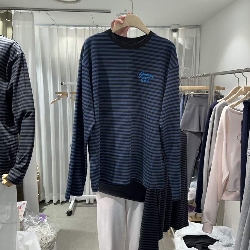 THE LOT韓國代購女士新款人氣休閑推薦26春季時尚長袖T恤THE LOT/	LOT長袖T恤