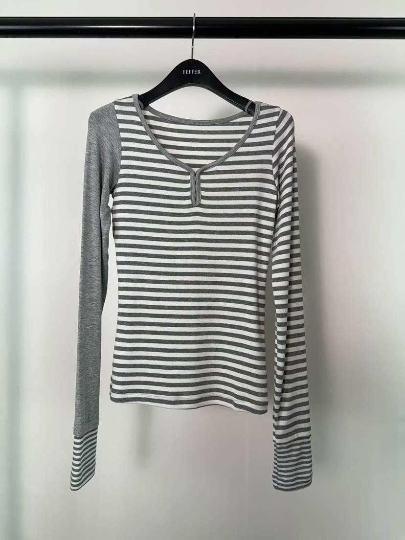 FEFFER東大門代購女士新款休閑時尚熱賣人氣推薦26春季長袖T恤FEFFER長袖T恤