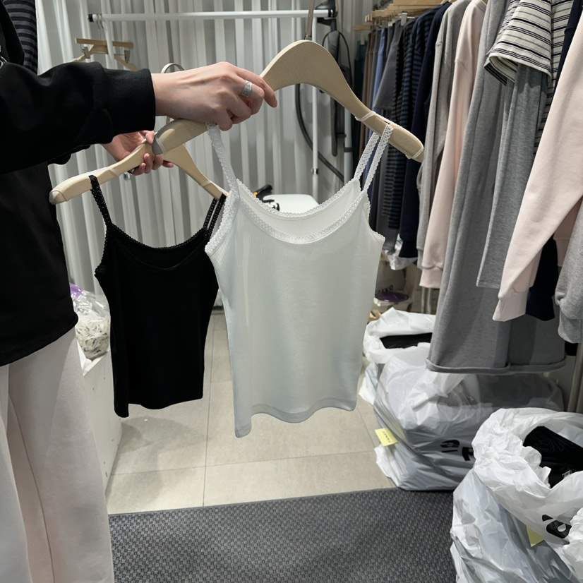 THE LOT東大門實拍女裝新品26春季職業人氣休閑吊帶背心THE LOT/	LOT吊帶/背心