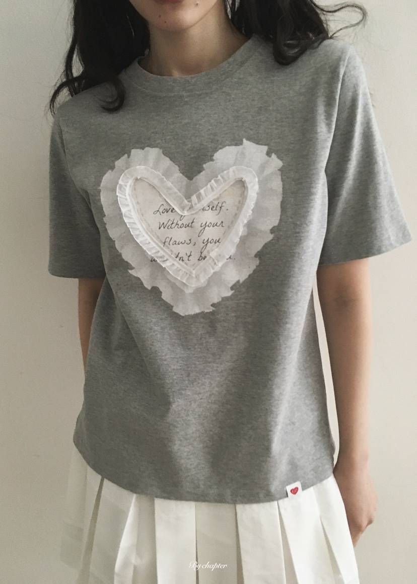 BY CHAPTER東大門直郵女裝新品休閑職業人氣T恤荷葉邊雪紡BY ChapterT恤