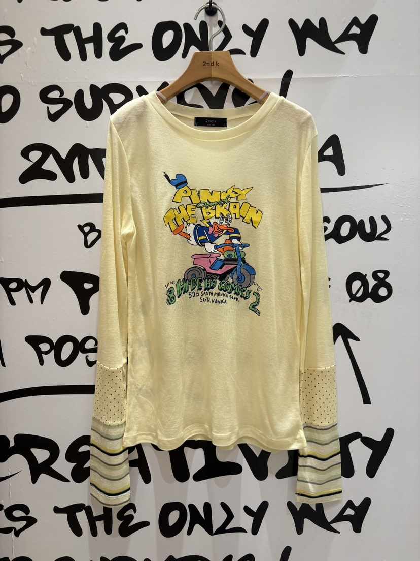 2ND K東大門直郵女士新品職業時尚26春季推薦人氣長袖T恤2ND K長袖T恤