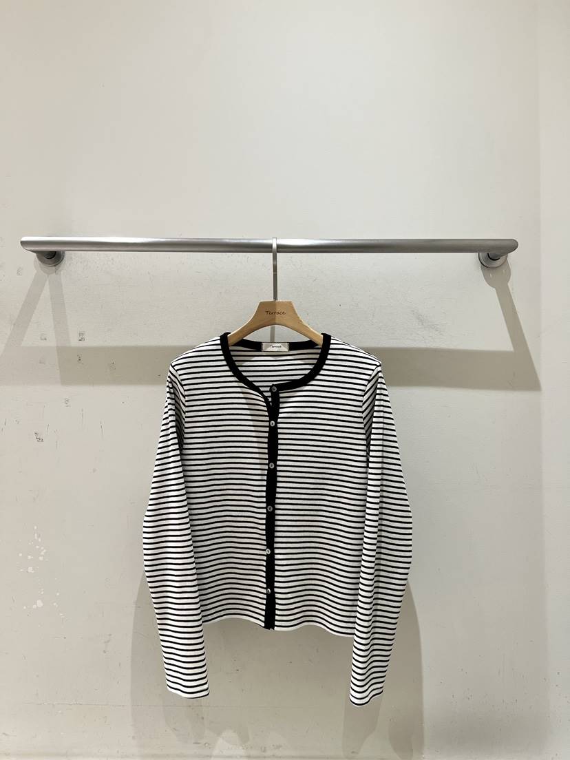 TERRACE韓國代購女士新品26春季時尚休閑人氣職業針織衫條紋TERRACE針織衫