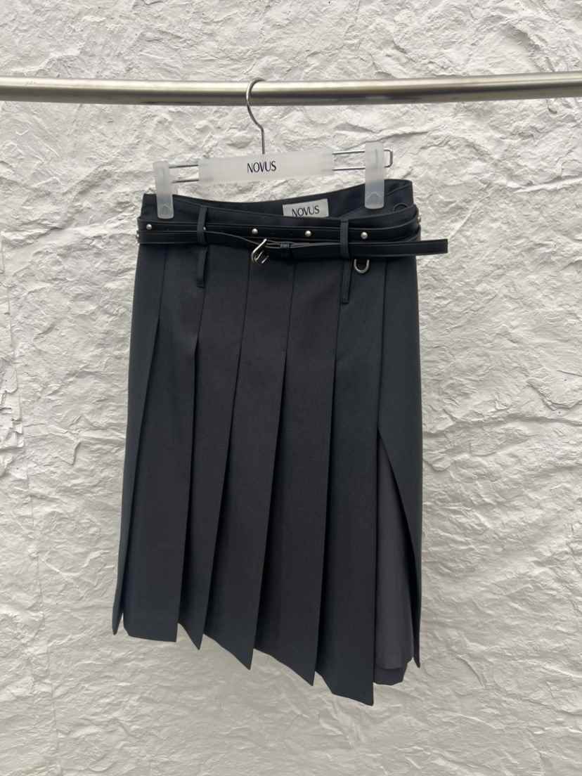 NOVUS東大門代購女士新品26春夏推薦半身裙中短裙不含腰帶NOVUS半身裙/中短裙