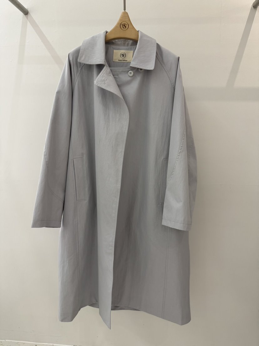 WEAUE SELVAGE東大門直郵女裝新品休閑人氣熱賣長款風衣Weave Selvage長款風衣