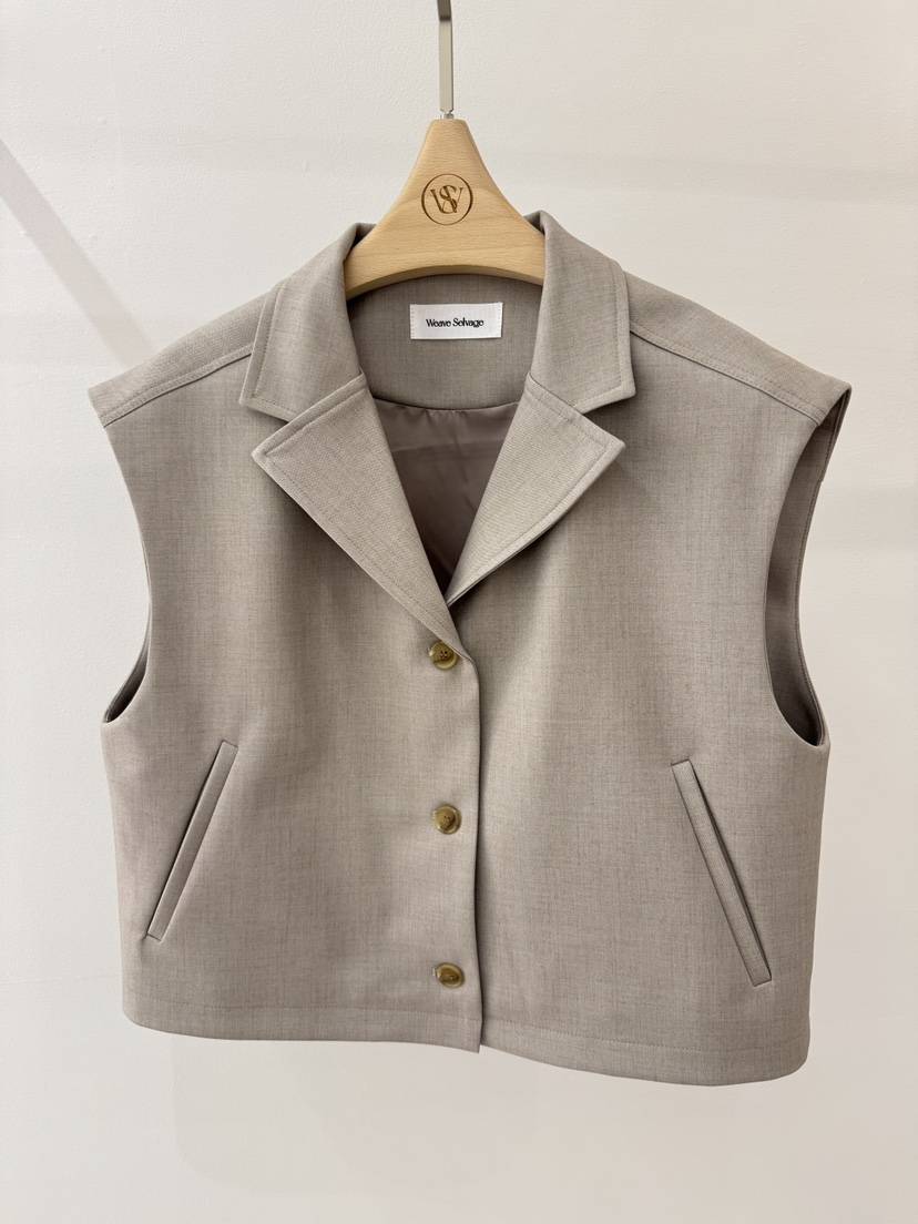 WEAUE SELVAGE東大門直郵女士新品推薦休閑時尚真品馬甲Weave Selvage馬甲