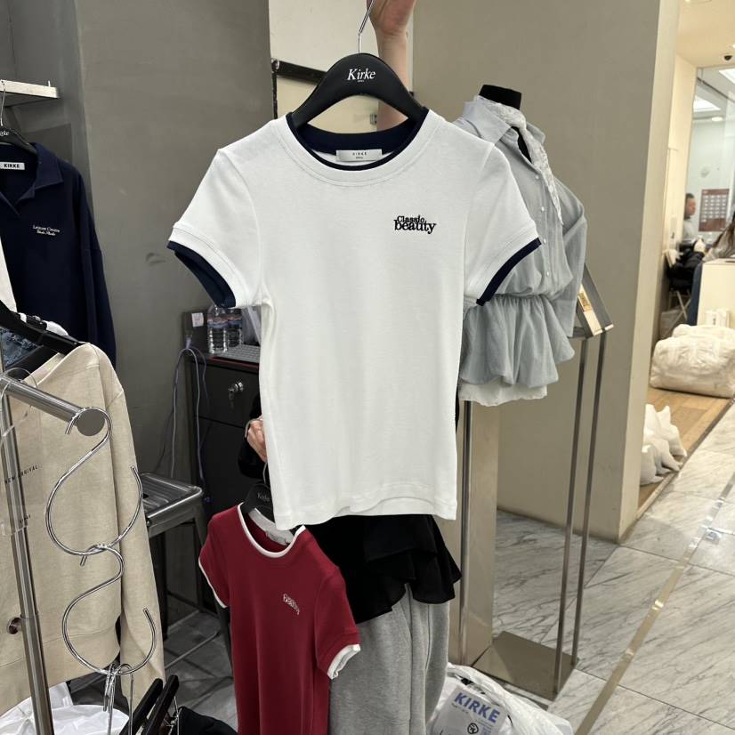 KIRKE韓國直郵女士新款熱賣人氣真品推薦時尚26春夏職業T恤KIRKET恤