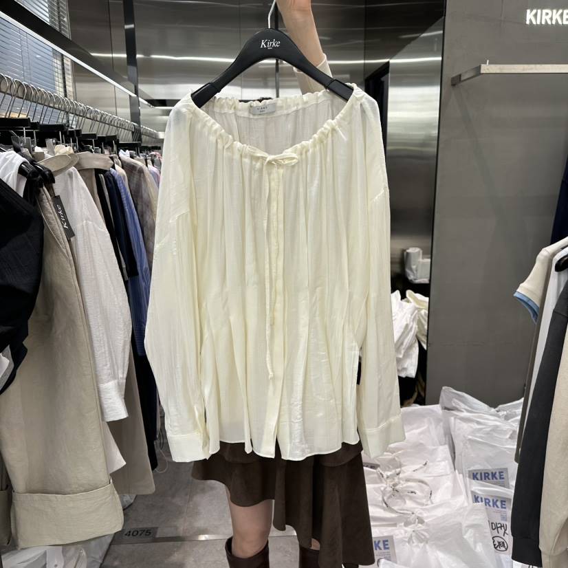 KIRKE東大門實拍女士新品職業推薦時尚26春夏真品襯衫蕾絲衫KIRKE襯衫/蕾絲衫