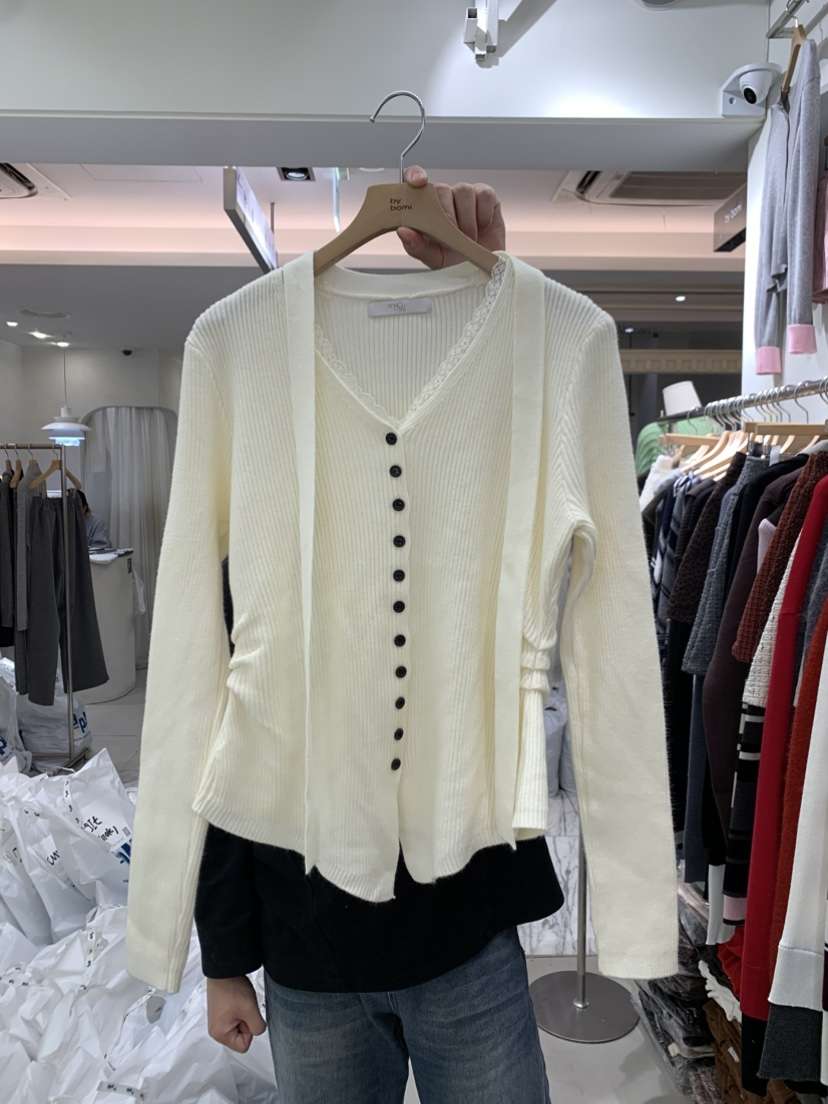 BY BOMI東大門直郵女士新品熱賣休閑時尚針織衫修身開衫BY BOMI針織衫