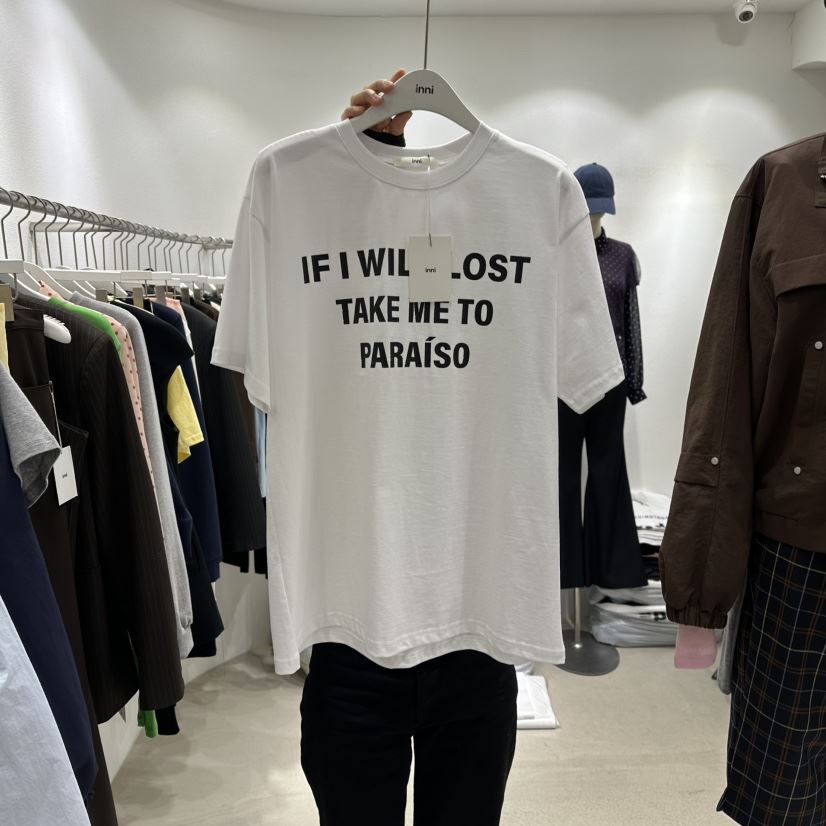 INNI韓國直郵女裝新品推薦職業26春夏真品時尚熱賣休閑T恤inniT恤