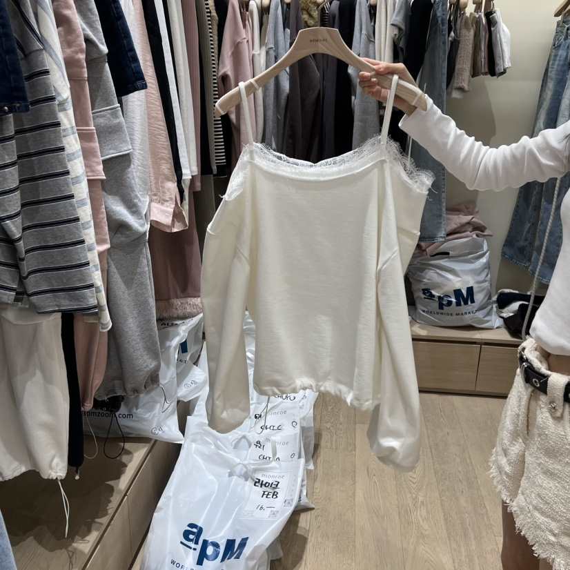 MEMOIRE東大門直郵女士新品26春夏職業人氣熱賣真品長袖T恤MEMOIRE長袖T恤