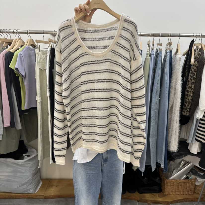 DELIGHT-L韓國代購女士新款推薦休閑熱賣26春夏針織衫刺繡DELIGHT-L針織衫