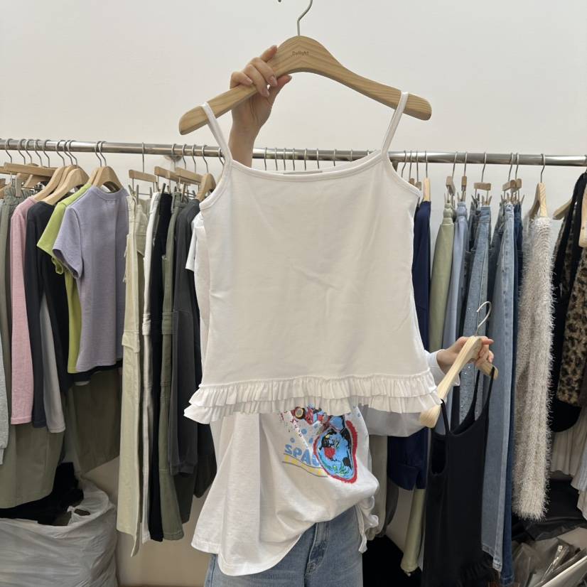 DELIGHT-L韓國代購女士新品人氣熱賣26春夏真品吊帶背心DELIGHT-L吊帶/背心