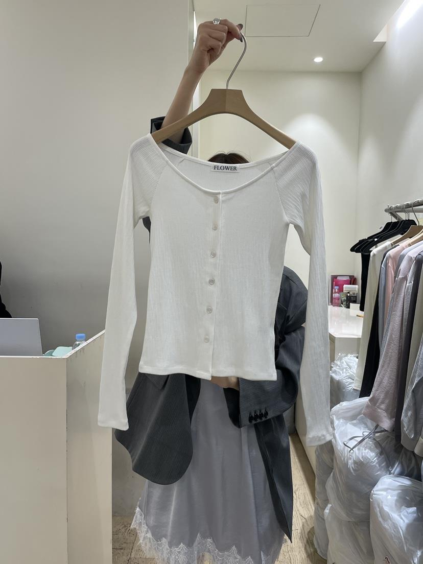 FLOWER-L韓國代購女士新品休閑人氣熱賣職業真品長袖T恤FLOWER-L長袖T恤