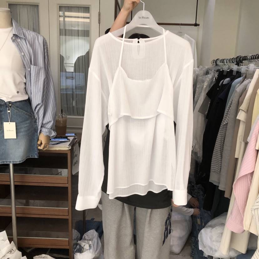 LE AHICON東大門代購女士新品推薦真品熱賣時尚襯衫蕾絲衫Le Ahicon襯衫/蕾絲衫