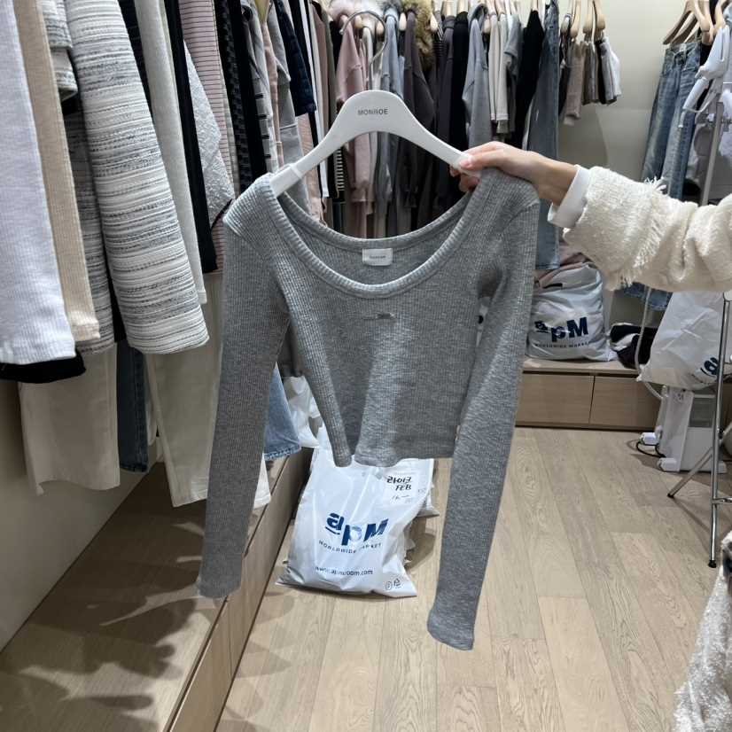 MEMOIRE韓國代購女士新款熱賣人氣休閑時尚職業真品長袖T恤MEMOIRE長袖T恤