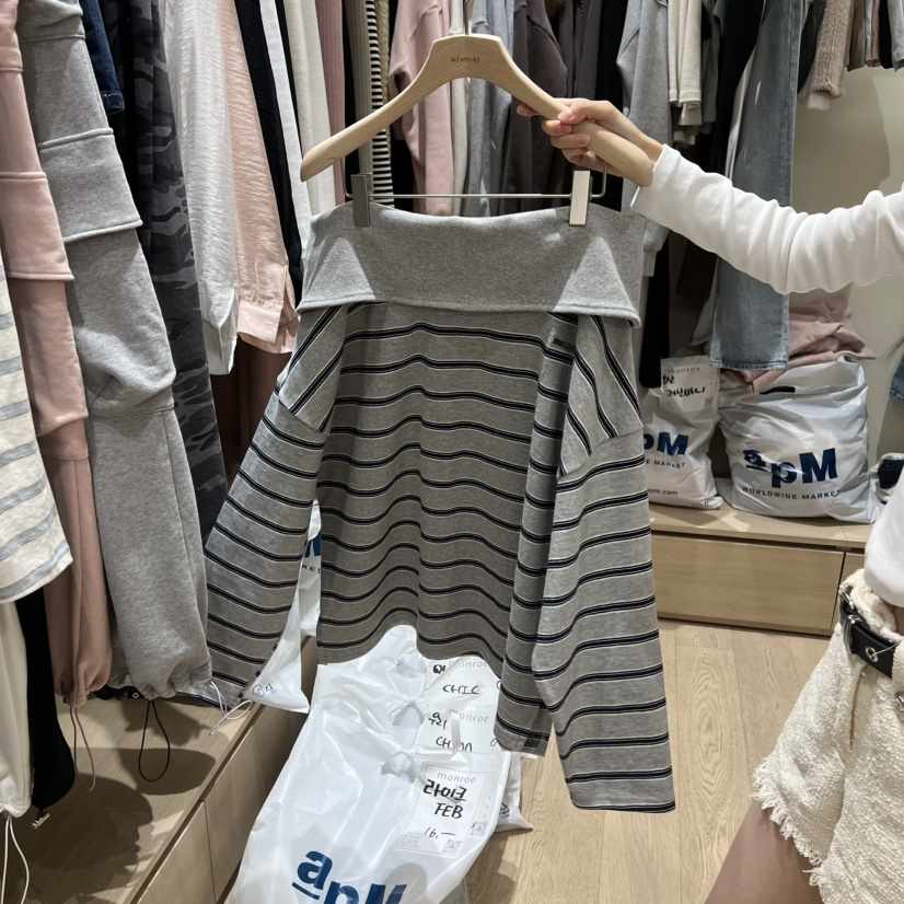 MEMOIRE東大門代購女士新品人氣熱賣真品時尚26春夏職業衛衣MEMOIRE衛衣