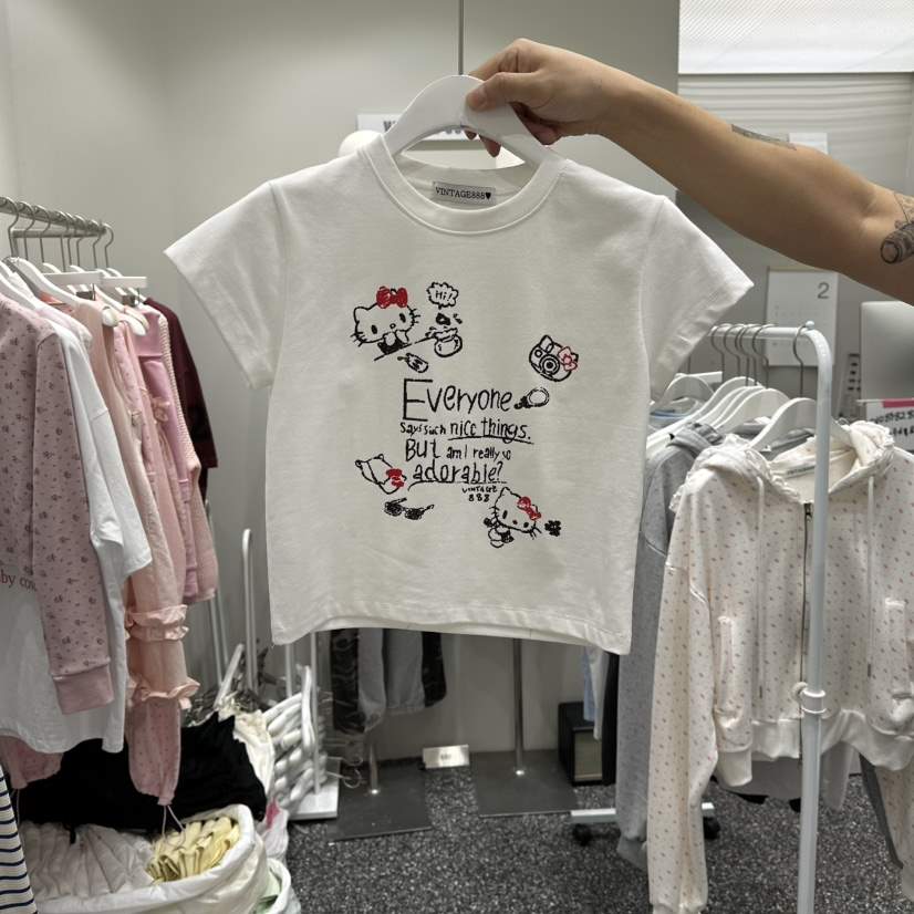 VINTAGE 888韓國代購女士新款休閑真品職業人氣推薦熱賣T恤VINTAGE888/TRIPLE EIGHTT恤