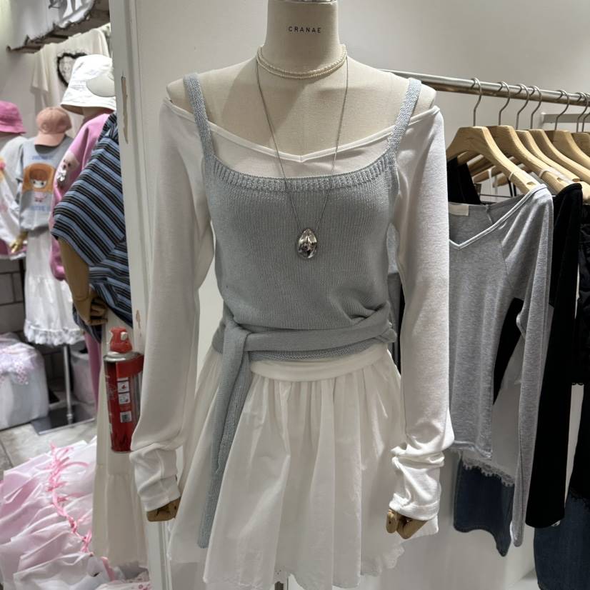 AHOY韓國代購女裝新品職業休閑推薦時尚吊帶背心不含內搭AHOY吊帶/背心