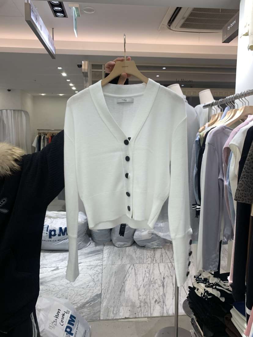 BY BOMI東大門實拍女士新品人氣26春夏時尚針織衫開衫開衩BY BOMI針織衫