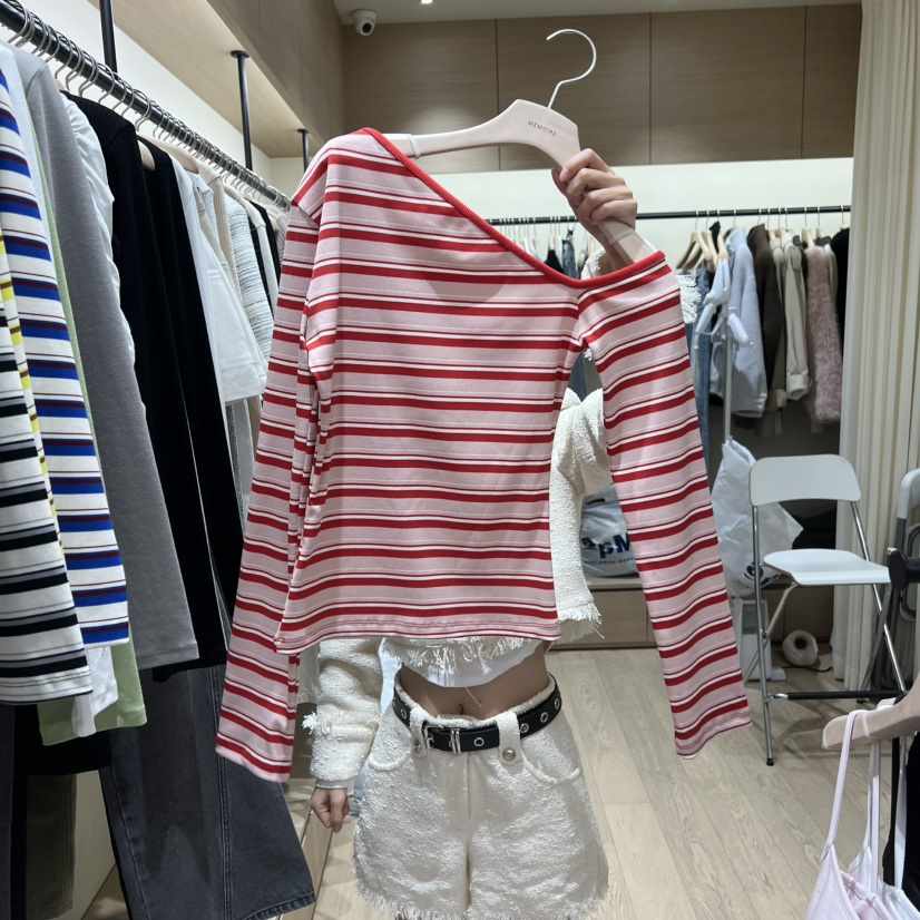 MEMOIRE韓國直郵女裝新款人氣真品熱賣時尚休閑職業長袖T恤MEMOIRE長袖T恤