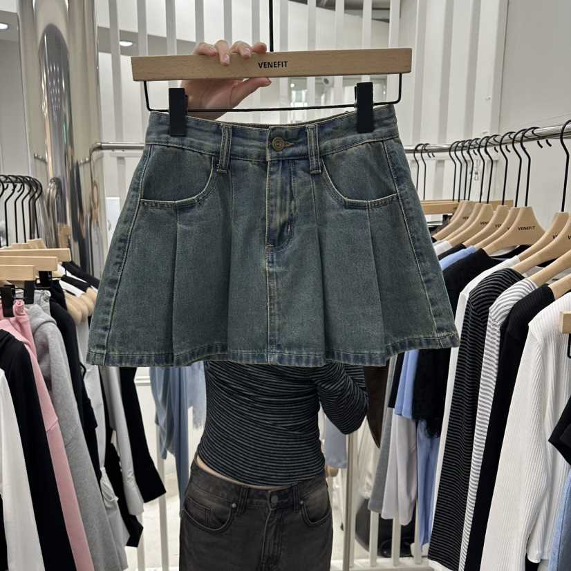 VENEFIT東大門實拍女裝新品熱賣時尚休閑推薦真品裙褲褶裥VENEFIT/JENNIE裙褲