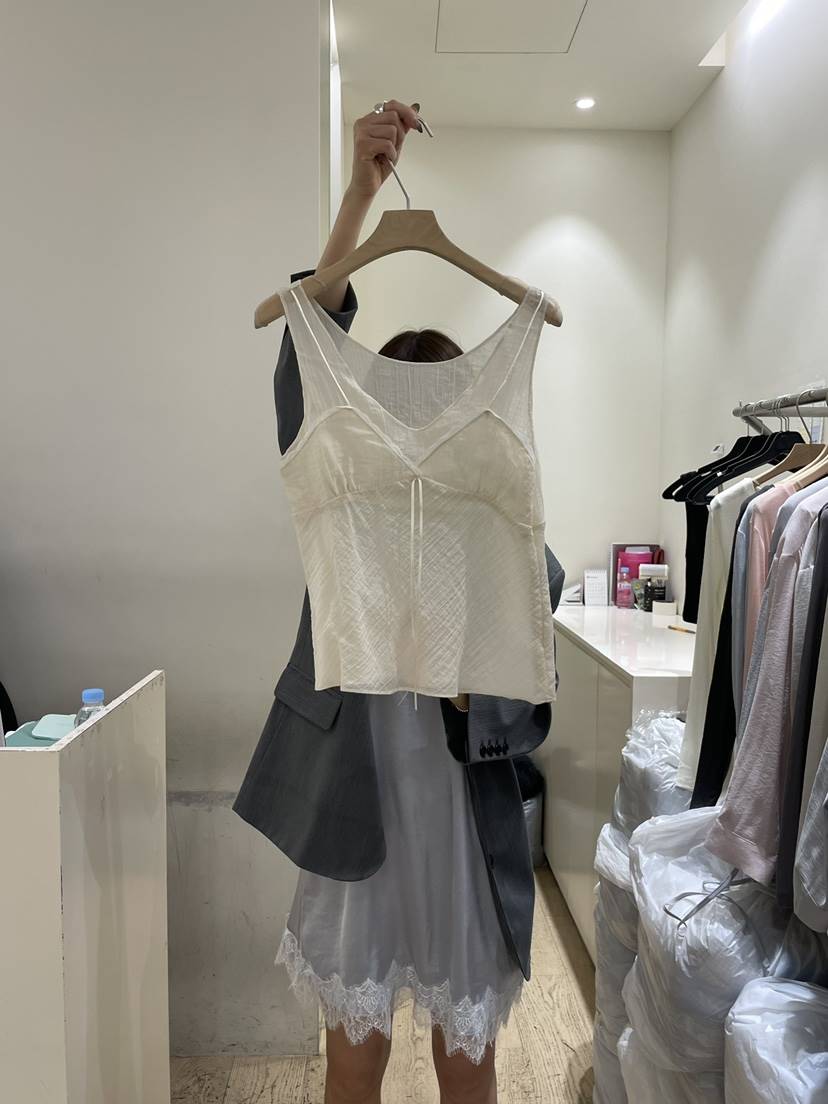 FLOWER-L韓國代購女士新款人氣熱賣時尚真品26春夏吊帶背心FLOWER-L吊帶/背心