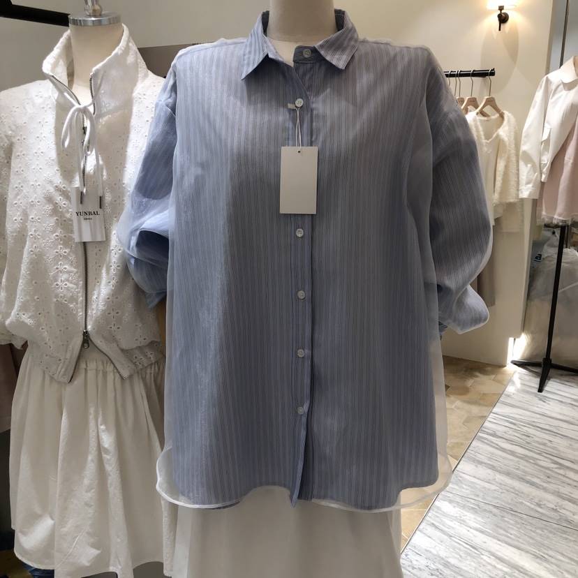 YUNBAL韓國代購女士新款熱賣休閑人氣26春夏時尚襯衫蕾絲衫YUNBAL襯衫/蕾絲衫