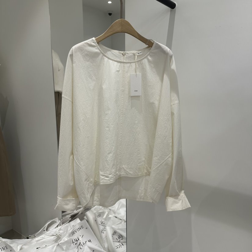 IRVINE東大門直郵女士新款職業26春夏人氣休閑襯衫蕾絲衫IRVINE襯衫/蕾絲衫