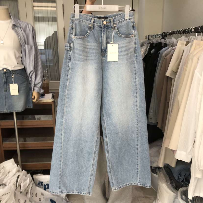 LE AHICON韓國代購女士新品時尚推薦真品26春夏職業牛仔褲Le Ahicon牛仔褲