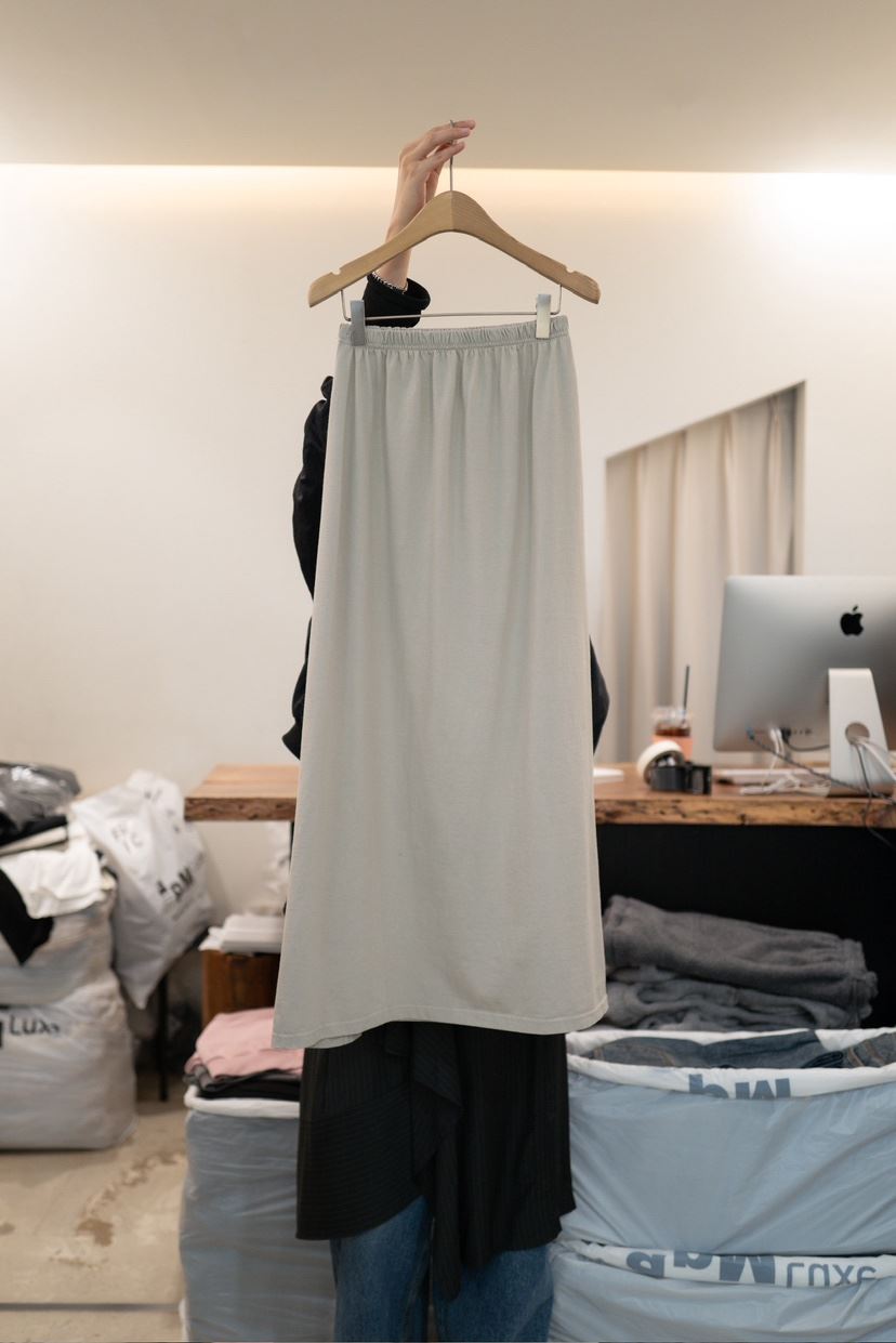 FRIC韓國直郵女士新品26春夏休閑時尚熱賣人氣職業長裙棉質FRIC長裙