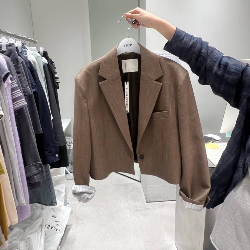 NUESE東大門實拍女士新款人氣26春夏真品休閑熱賣職業夾克NUESE夾克