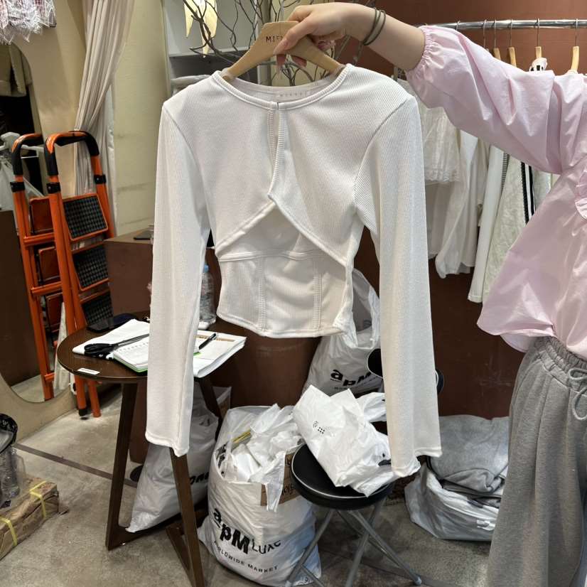 MIENNE東大門實拍女裝新品熱賣推薦職業針織衫假兩件套裝MIENNE針織衫