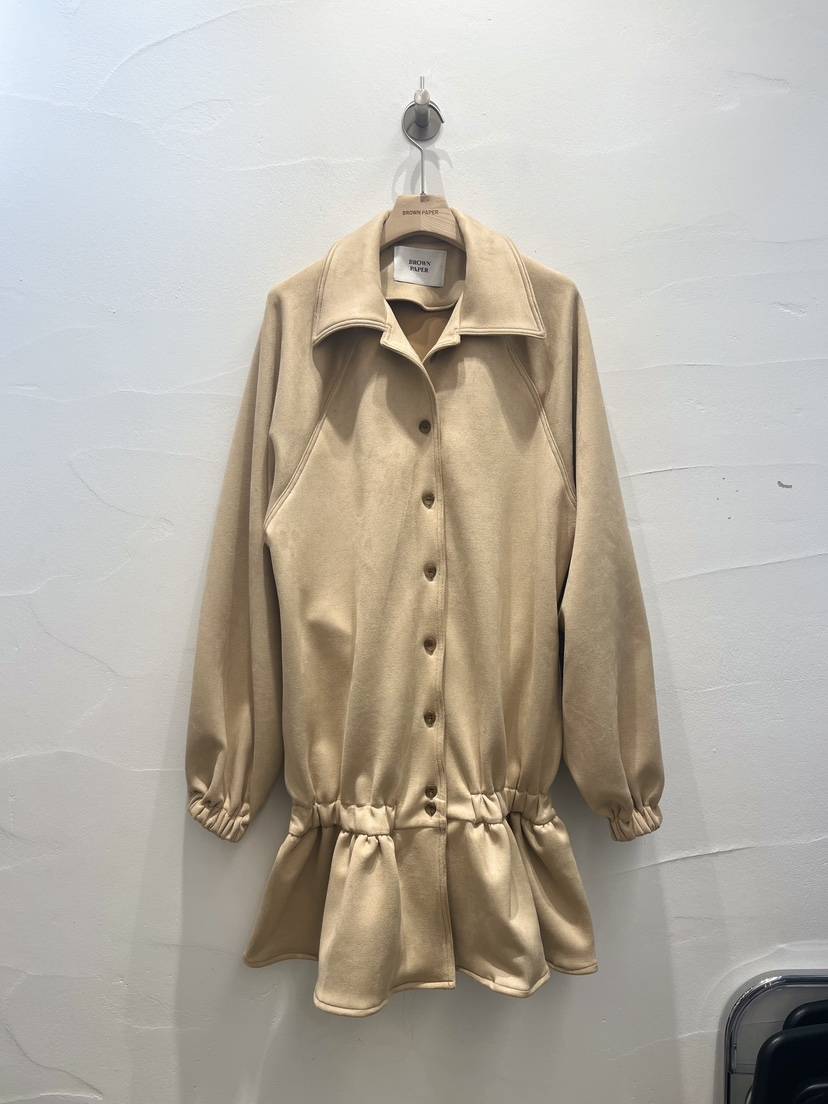 BROWN PAPER-S韓國直郵女士新品時尚真品人氣連衣裙絨面革BROWN PAPER-S連衣裙