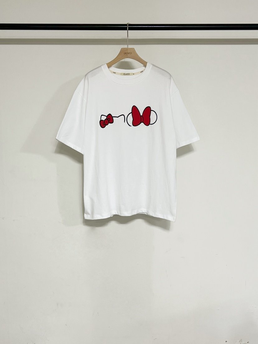 CLAFO韓國代購女裝新款推薦時尚熱賣26春夏真品職業休閑T恤CLAFOT恤