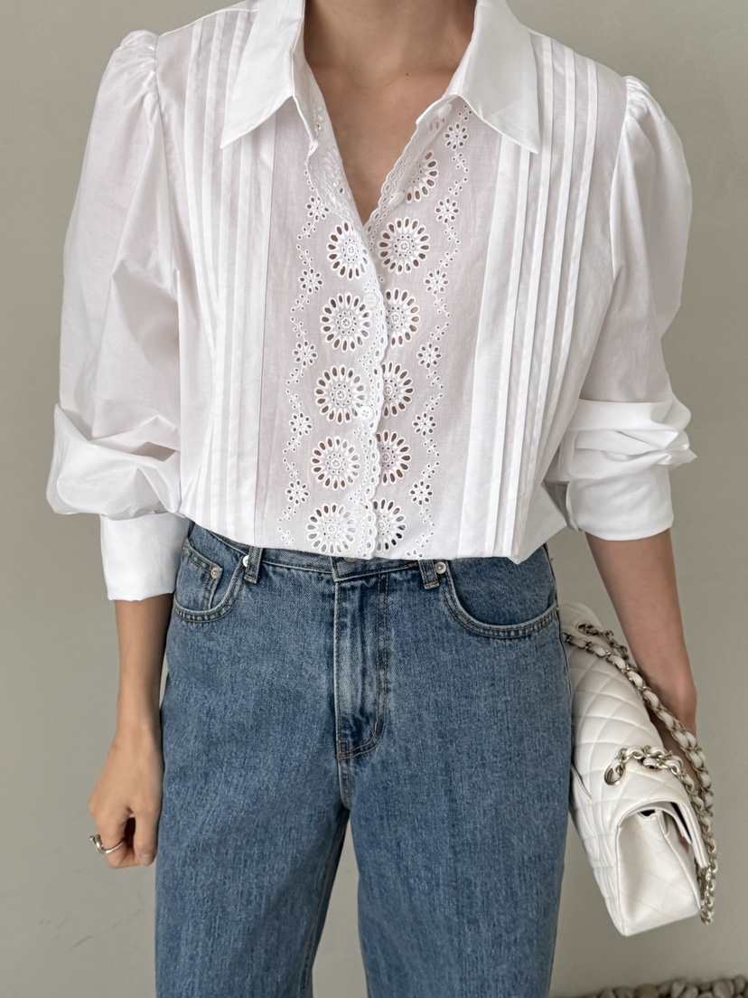 DEMAR東大門代購女士新款人氣休閑推薦熱賣襯衫蕾絲衫格子DEMAR襯衫/蕾絲衫