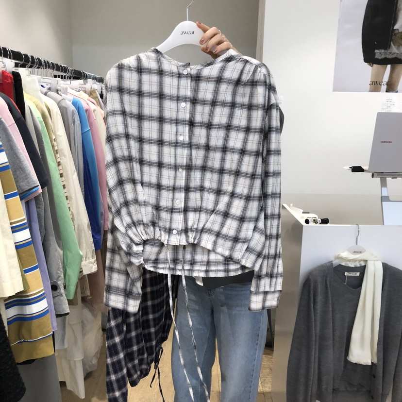 RUMIRU/AWEAR韓國代購女裝新款人氣時尚休閑26春夏襯衫蕾絲衫awear/RUMIRU襯衫/蕾絲衫