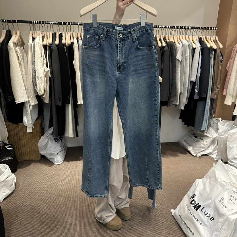 LE BUTTER韓國直郵女士新款休閑熱賣推薦職業26春夏牛仔褲LE BUTTER牛仔褲