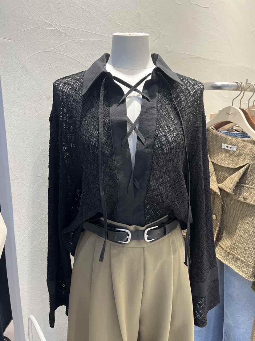 BOLD韓國代購女裝新款推薦熱賣時尚26春夏職業襯衫蕾絲衫BOLD襯衫/蕾絲衫