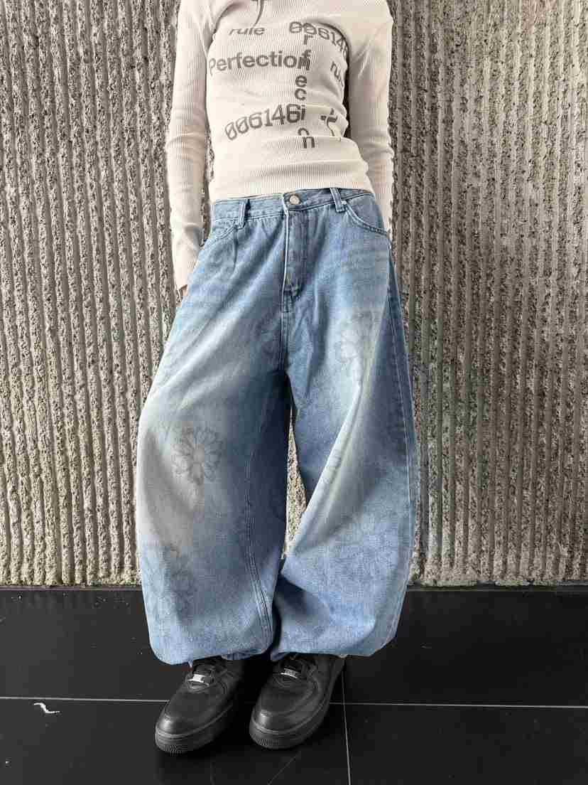 SEEOT東大門實拍女士新品26春夏推薦時尚職業牛仔褲男女同款SEEOT牛仔褲