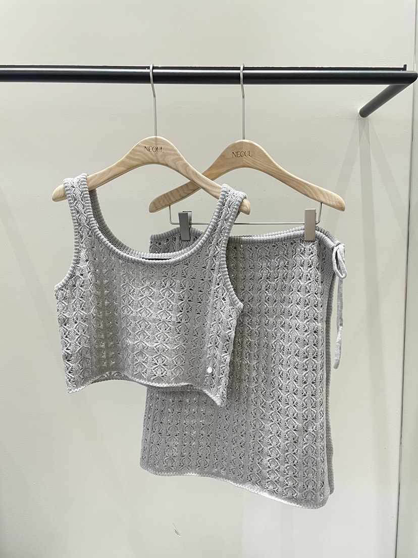 NEOUL韓國直郵女裝新品職業休閑26春夏熱賣推薦時尚人氣套裝NEOUL/ahin雙領標簽套裝