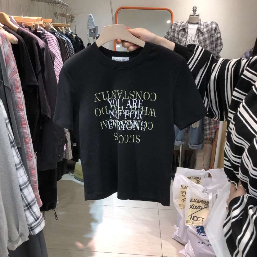 BLACKFRIDAY韓國直郵女士新品時尚休閑推薦26春夏熱賣T恤BLACK FRIDAYT恤