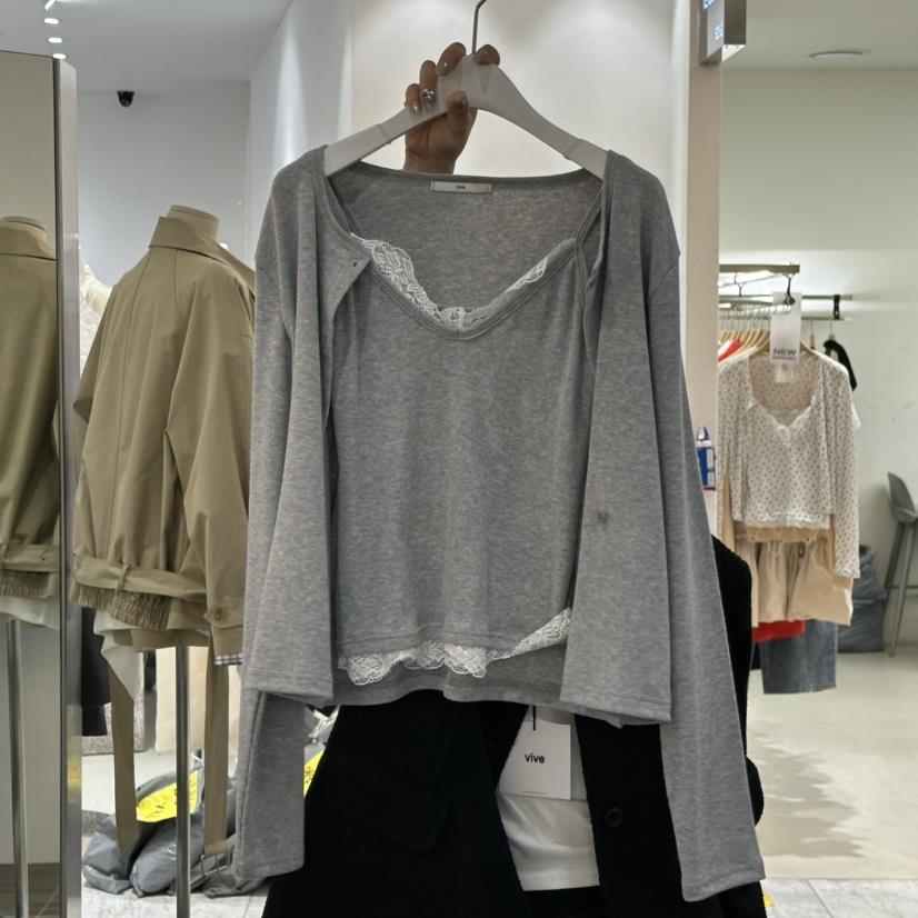 VIVE韓國代購女士新品休閑時尚真品人氣熱賣推薦套裝兩件套VIVE套裝