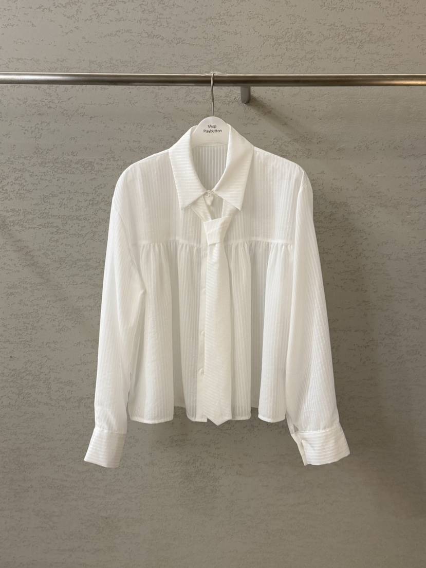 PLAYBUTTON-P東大門直郵女裝新品休閑推薦時尚襯衫蕾絲衫PLAYBUTTON襯衫/蕾絲衫