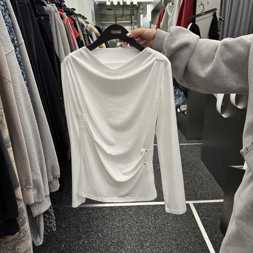 NUEUN韓國代購女士新品時尚人氣真品推薦休閑熱賣長袖T恤NUEUN/SEEOT長袖T恤