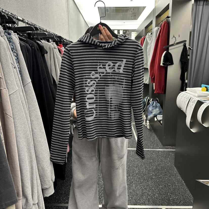 NUEUN東大門直郵女士新品人氣26春夏熱賣休閑長袖T恤連帽衫NUEUN/SEEOT長袖T恤