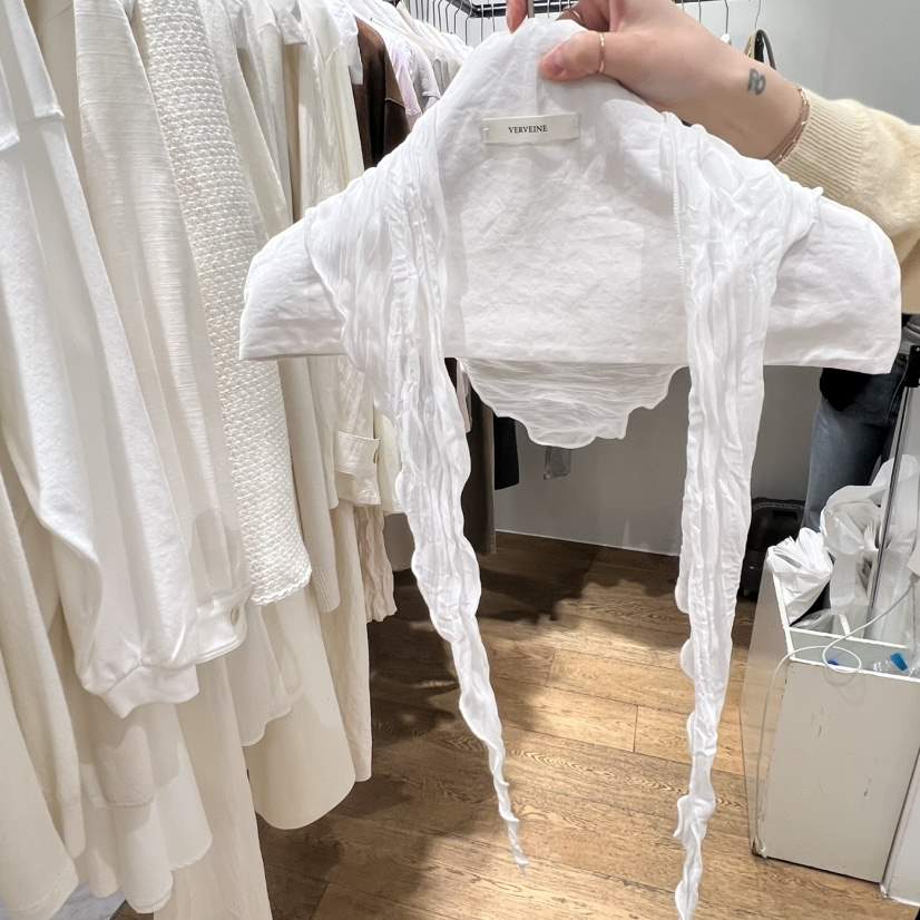 VERVEINE東大門實拍女士新品職業26春夏圍巾披肩褶皺圍巾VERVEINE圍巾/披肩