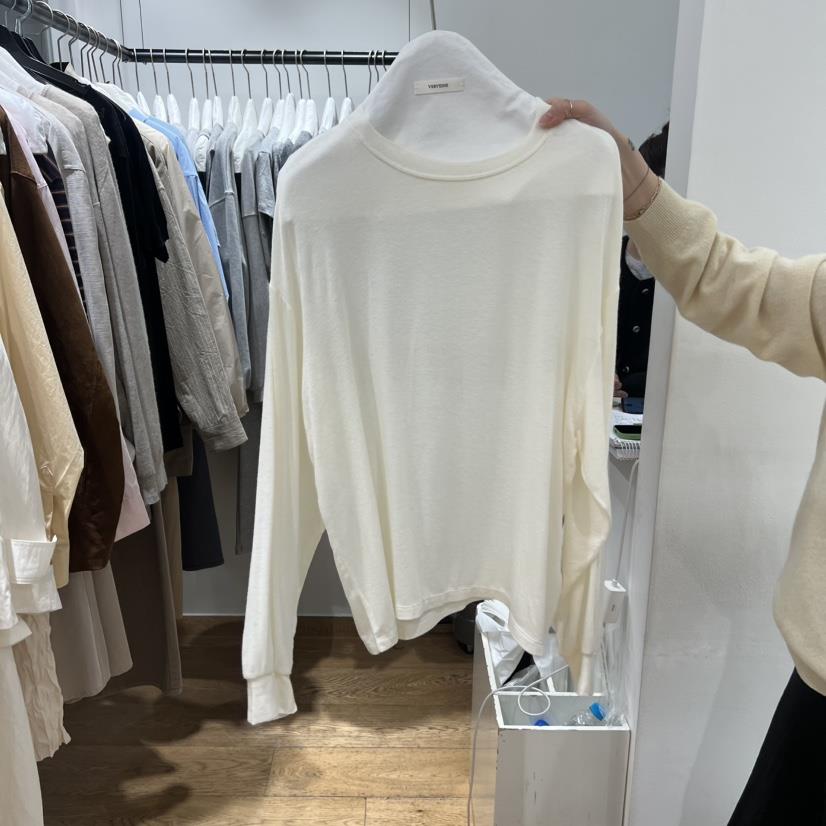 VERVEINE韓國直郵女裝新款26春夏休閑熱賣職業推薦長袖T恤VERVEINE長袖T恤